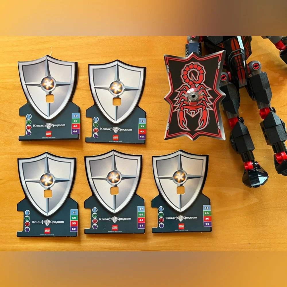 ⚔️Knights' Kingdom 8786 Vladek Complete Figure & Cards 37 40 42 Canister LEGO🛡️
